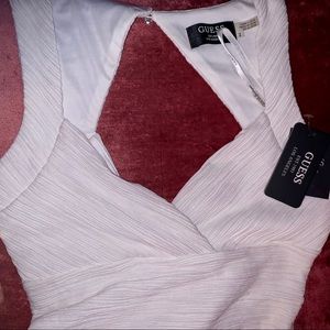 GUESS white ribbed “Suri” Dress New with Tags